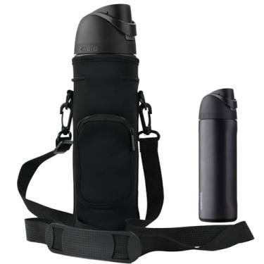 Imagem de NUENSS-ROR Bolsa de transporte de garrafa de água para garrafa de água Owala FreeSip de aço inoxidável isolada 473 ml, 680 g, 947 ml, 1,134 g, suporte para garrafa de água, alça de ombro ajustável e