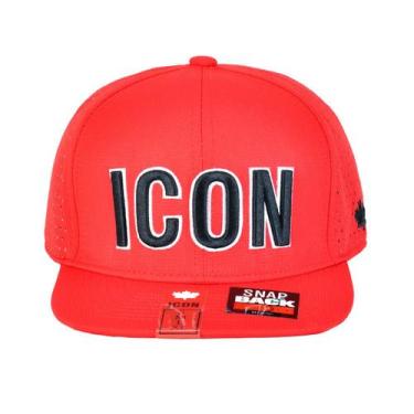 Imagem de Boné de beisebol ICONS Red para homens, tamanho ajustável 57-59cm - Yi