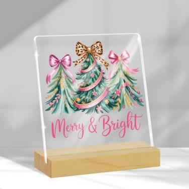 Imagem de Decorações de Feliz Natal Decoração de Arco Rosa para Interiores Árvores de Natal Decorações de Festa Presentes para Mulheres Homens Amigos Casa de Fazenda Casa Escritório Mesa Decoração de Mesa Tis