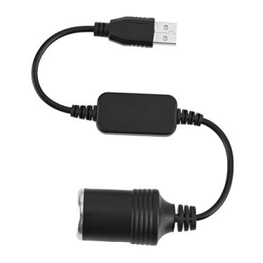 Imagem de Porta USB para isqueiro de carro de 12 V, cabo adaptador conversor fêmea para gravador de condução, cachorro eletrônico e outros equipamentos eletrônicos automotivos