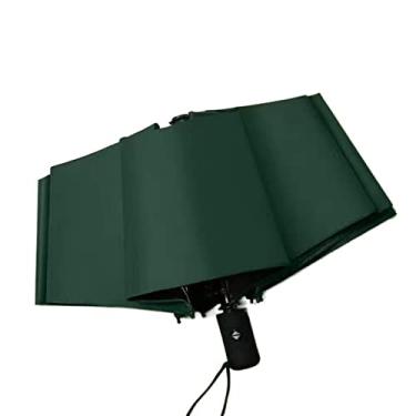 Imagem de LMJYU Guarda-chuva totalmente automático protetor solar guarda-chuva de chuva guarda-chuva dobrável três dobras guarda-sol