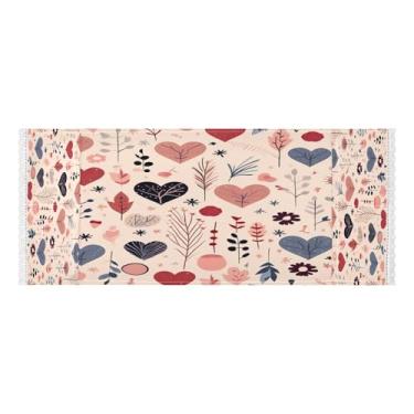 Imagem de Wassud Capas coloridas de lavadora e secadora em forma de corações, protetor de lavadora com sacos de armazenamento, capa de geladeira à prova de poeira com bolsos para lavanderia doméstica, cozinha