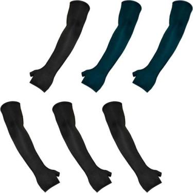 Imagem de Kit 3 pares de manguitos com proteção UV50+ com dedo (par) - EX311, 2,