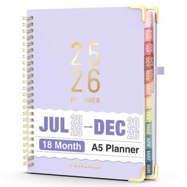 Imagem de Agenda Forvencer Academic 2025-2026 18 meses 6x8 roxa