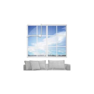 Imagem de Tela Mosquiteira, Poliéster, 105x155cm, Proteção contra Insetos, para Janelas e Portas