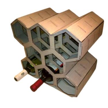 Imagem de Mini Adega Mdf Para 08 Garrafas