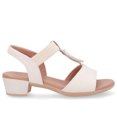 Imagem de Sandalia Usaflex Salto Bloco Ref Ud12002 Branco 35