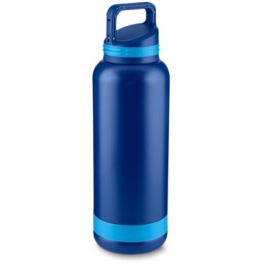 Imagem de Garrafa Térmica, 750ml, Design Funcional, Térmica, Azul, Ideal para Uso Diário, Trabalho, Estudo e Viagens