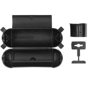 Imagem de FTVOGUE Extensão de Extensão Externa Tampa de Segurança Caixa de Conexão Elétrica Caixa de Casas de Segurança do Cordão Elétrico para Tomada de Tomada de Saída Externa (Preto)