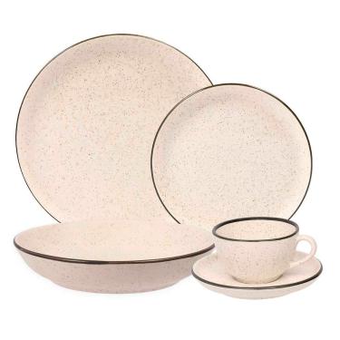 Imagem de Aparelho De Jantar E Chá 20 Peças Flat Duna Oxford