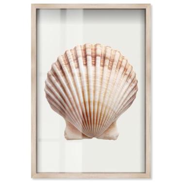 Imagem de Dune Crest Caress II Shadowbox Print Coastal Wall Art por Art Remedy, moldura loira, 28 x 40 cm