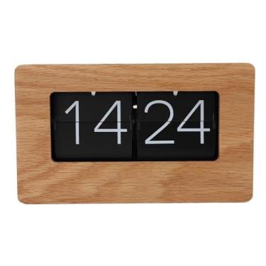 Imagem de Bewinner Relógio de Mesa Flip Automático, Relógio de Mesa retrô Inovador 24 Horas, de Digital Automático para Sala de Estar, Quarto, Sala de Estudo