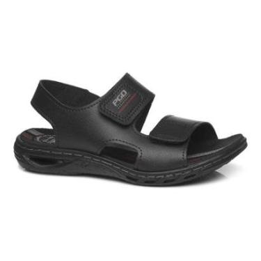 Imagem de Sandália Papete Infantil Couro Preto Pegada 373208-02-Masculino