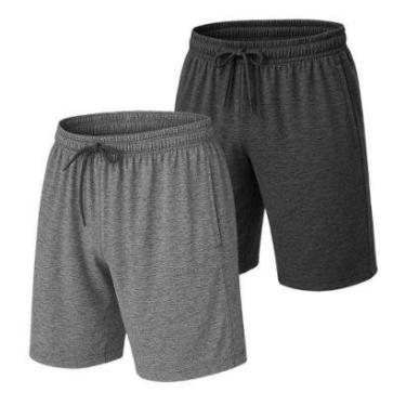 Imagem de Kit 2 Short Bermuda Leve Dry  Academia Treino-Masculino