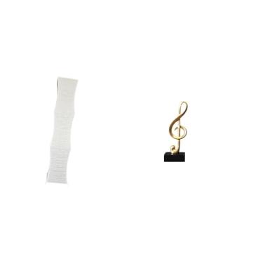 Imagem de Whtkoph Abajur para Sala de Estar com Escultura de Nota Musical. Ornamento Criativo em Resina para Mesa, Escrivaninha, Lareira Ou Decoração de Inauguração.