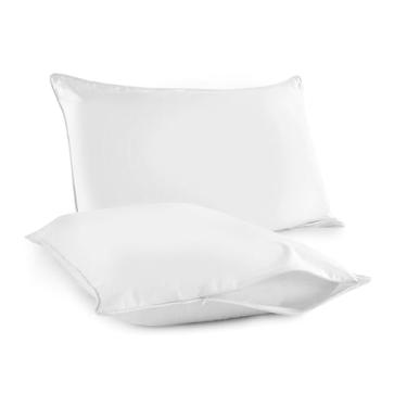 Imagem de Whisper Organics Protetor De Travesseiro Algodão Orgânico Tamanho Queen - 100% Certificado Pela Gosts, Capa Com Zíper, Hipoalergênica, Lavável À Máquina, Debrum E Respirável, Pacote 2 (Branco, Queen