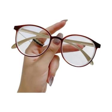 Imagem de Óculos De Computador Unissex Anti Luz Azul Com Armação Redonda, Óptica