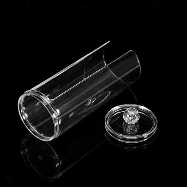 Imagem de GLOGLOW Caixa de Cotonete de Algodão Acrílico Com Tampa, Suporte Transparente para Almofadas de Algodão de Maquiagem, Organizador de Cosméticos, Suprimentos de Armazenamento Nan de 7,9 X 2,8 X 3,1 Polegadas