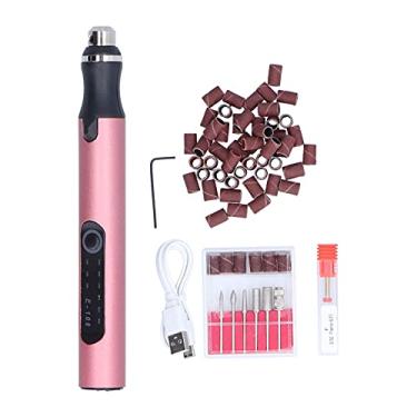 Imagem de Kit de broca de unhas elétrica recarregável sem fio profissional máquina de arquivo de unhas pedicure ferramentas de forma de polimento para salão de beleza manicure pedicure leve