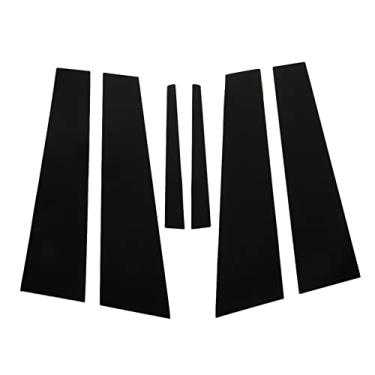Imagem de Cryfokt Capa Adesiva de Alto Brilho para Guarnição de Pilar de Janela, para Ats Sedan 2014-2019, Decalque de Moldagem de Pilar de Porta de Materiais de Pc para Decoração de Carro