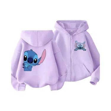 Imagem de Moletom Com Capuz Infantil Lilo E Stitch, Moletom Engraçado Para Menin