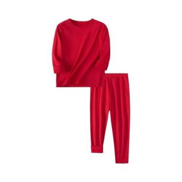 Imagem de Conjunto De Roupa Íntima Infantil Quente Multicolorido Para Outono Inv