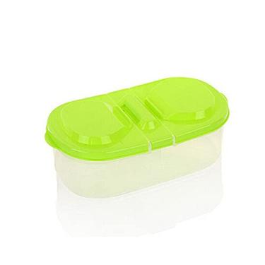 Imagem de Compartimento de Alimentos na Cozinha Latas com Tampa Caixa Armazenamento Plástico Multifuncional para Geladeira