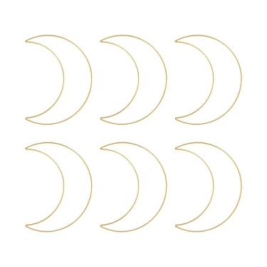 Imagem de Fenteer Conjunto de 6 Aros de Metal para Arranjos Florais, Incluindo Arcos em Formato de Lua, Ideais para Decoração de Casa E Natal.