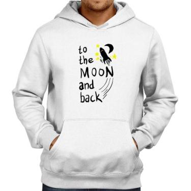 Imagem de Moletom To the moon and back - Foca na Moda, Branco, GG