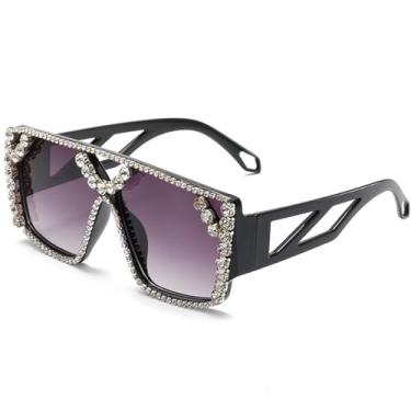 Imagem de Óculos de Sol Oversized com Lentes Degradê em Cores Candy, Unissex, Proteção UV400, Ideais para Esportes ao Ar Livre, Corrida e Ciclismo, Cinza Degradê