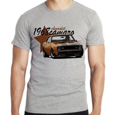 Imagem de Camiseta Camaro Chevrolet 1968 Blusa criança infantil juvenil adulto c