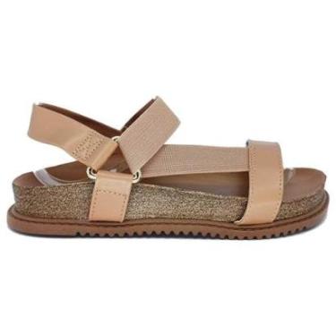 Imagem de Papete Feminino Beira Rio 8523109 Elástica Confort Nude 34-Feminino