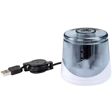 Imagem de Afiador de lápis elétrico USB para escritório, escola, furo único (cor: uma cor, tamanho: 1) (uma cor 1)