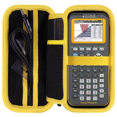 Imagem de RIYADAone Capa rígida de substituição para Texas Instruments TI-84 Plus CE/TI-84 Plus/TI-Nspire CX II CAS/TI-Nspire CX II/TI-83 Plus/TI-89 Titanium/TI-85 / TI-86 Color Graphing Calculator (caixa preta