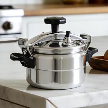 Imagem de Panela de pressão de alumínio e panela de conserva com válvula de liberação, 11,62 litros (3L-15L) - Seguro para cozinhar a gás e indução, vários dispositivos de proteção para maior segurança