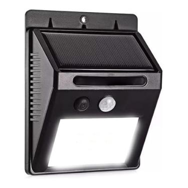 Imagem de Luminária Solar Led Arandela com Sensor de Presença Automático, Luz Externa de Parede para Jardim, Resistente à Água