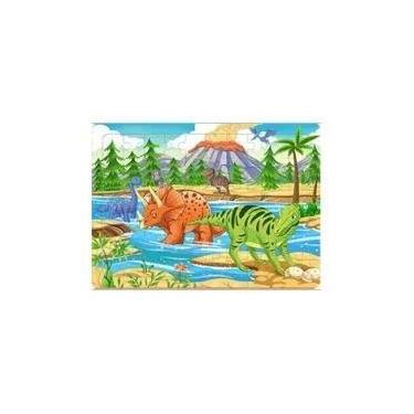 Imagem de Quebra-Cabeça De Veículos De Animais De Madeira Para Crianças, 60 Peça