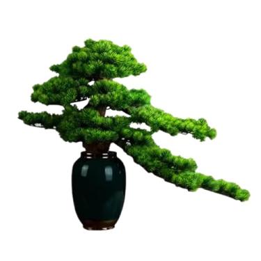 Imagem de Árvore artificial para ambientes internos, simulação de plantas verdes, sala de estar, pinheiro, casa, planta, bonsai, decoração de varanda, árvore falsa, árvore falsa