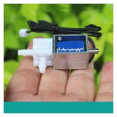 Imagem de Válvula solenoide pequena DC 24V 2 posições 3 vias N/O N/C controle de fluxo de água de ar válvula eletromagnética DIY rega