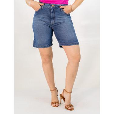 Imagem de Bermuda Feminina Jeans Alta Algodão Elastano Anticorpus-Feminino