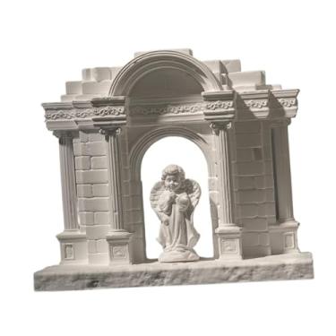 Imagem de Whtkoph Decoração para Aquário, Ornamentos para Aquário, Coleção de Estátuas, Decoração Multifuncional para Paisagismo, Simulação de Uma Mini Coluna Romana.