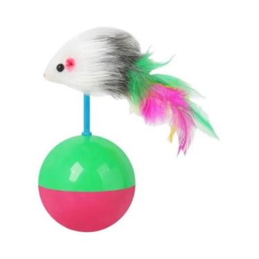 Imagem de Conjunto De Brinquedos Interativos Para Gatos: Rato E Bola Divertidos 