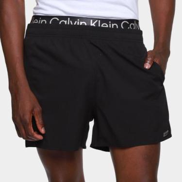 Imagem de Short Calvin Klein Swim Masculino, Preto, M