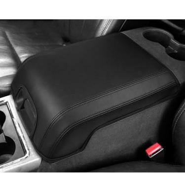 Imagem de DEYTOP Capa de console central para Ford F250 F350 F450 F550 2011-2016 Capa de apoio de braço de carro para acessórios 2011 2012 2015 2016 F250 Protetor de almofada de apoio de braço (costura preta)
