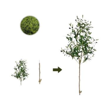 Imagem de Grande Árvore Artificial De Oliveira De 120-180CM, Planta Falsa Modern