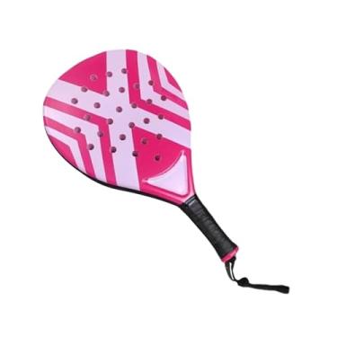 Imagem de Zxpjkyu Raquete de Padel para Beach Tennis com Bolsa de Armazenamento, Ideal para Treinamento, Profissional E Leve, Rosa