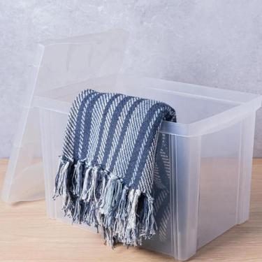 Imagem de 2 Caixas Organizadoras Plástica Altas 30L Ordene Organize Br