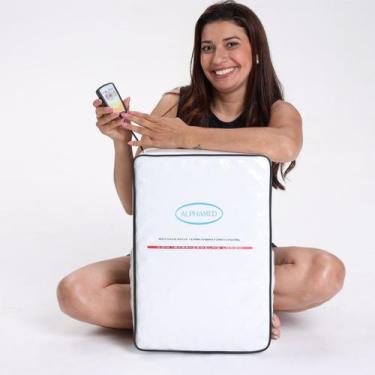 Imagem de Massageador Térmico Almofada Vibro Alphamed Alivio As Dores Gel