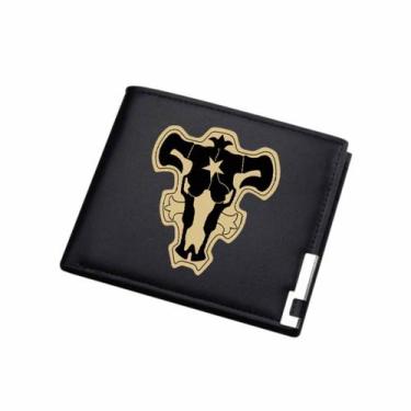 Imagem de Carteira Black Clovers Anime Characters Slim Bifold Wallet - Yiweisai
