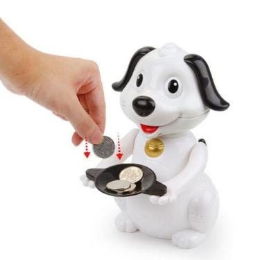 Imagem de Cofrinho roubando dinheiro para crianças Caixa de dinheiro com moedas 